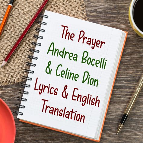 lyrics the prayer celine dion|the prayer lyrics italian.